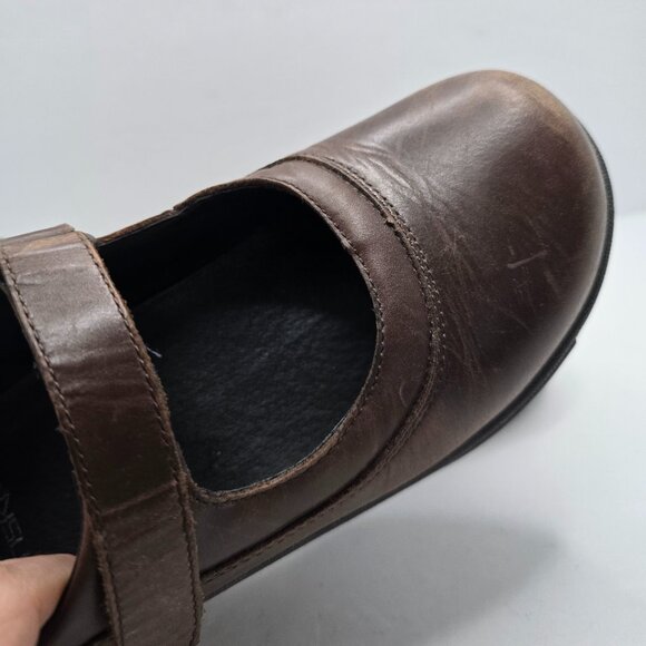 Dansko | 'Courtney' brown leather Mary Jane platform boho shoes | WMS 6.5 - Picture 4 of 10